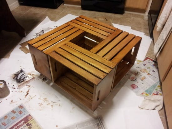 Wine Crate Coffee Table Wine Crate Coffee Table