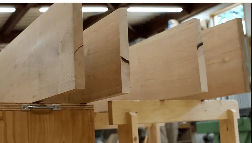 Step 1 cutting the wood slabs Step 1 cutting the wood slabs