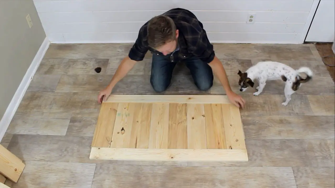 Step 2 turning the boards in wine rack Step 2 turning the boards in wine rack