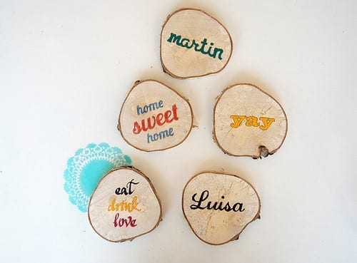 17 - Say it with Customized Wooden Coasters