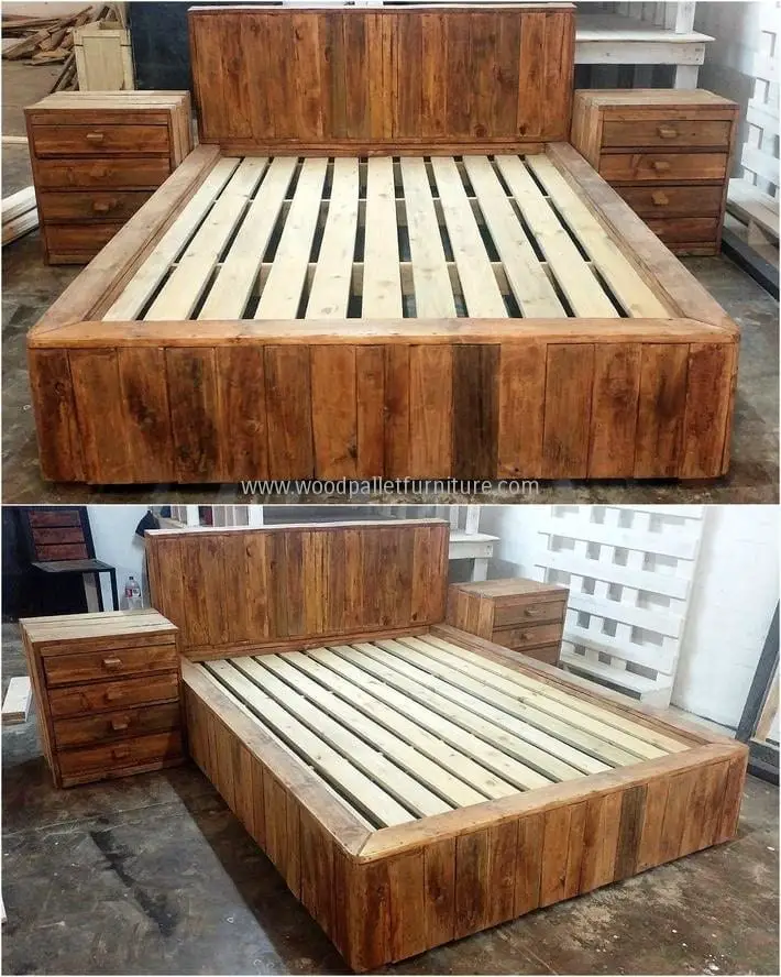 10 - A Wood Pallet Bed for a Comfortable Visit to Dreamland