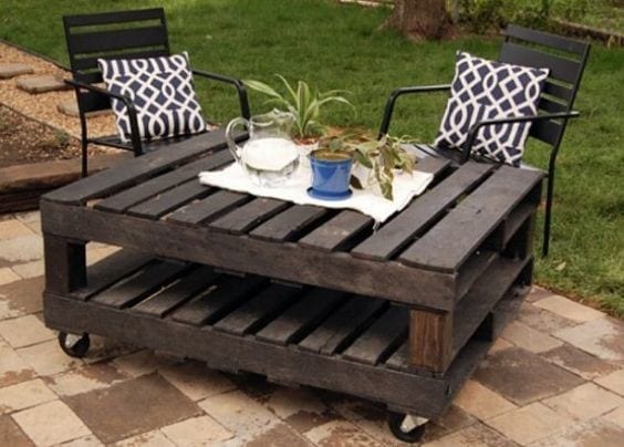 15 - A Wood Pallet Outdoor Table for the Lawn