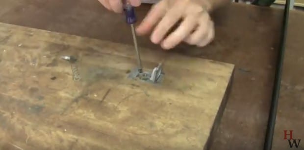 4 - Remove any hardware on the bench