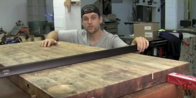 6 - Take a straight edge and move it up and down to check for irregular surfaces