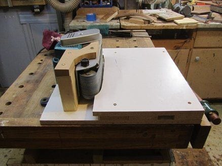 Step 2 Using The Belt Sander While Stationary Sanding
