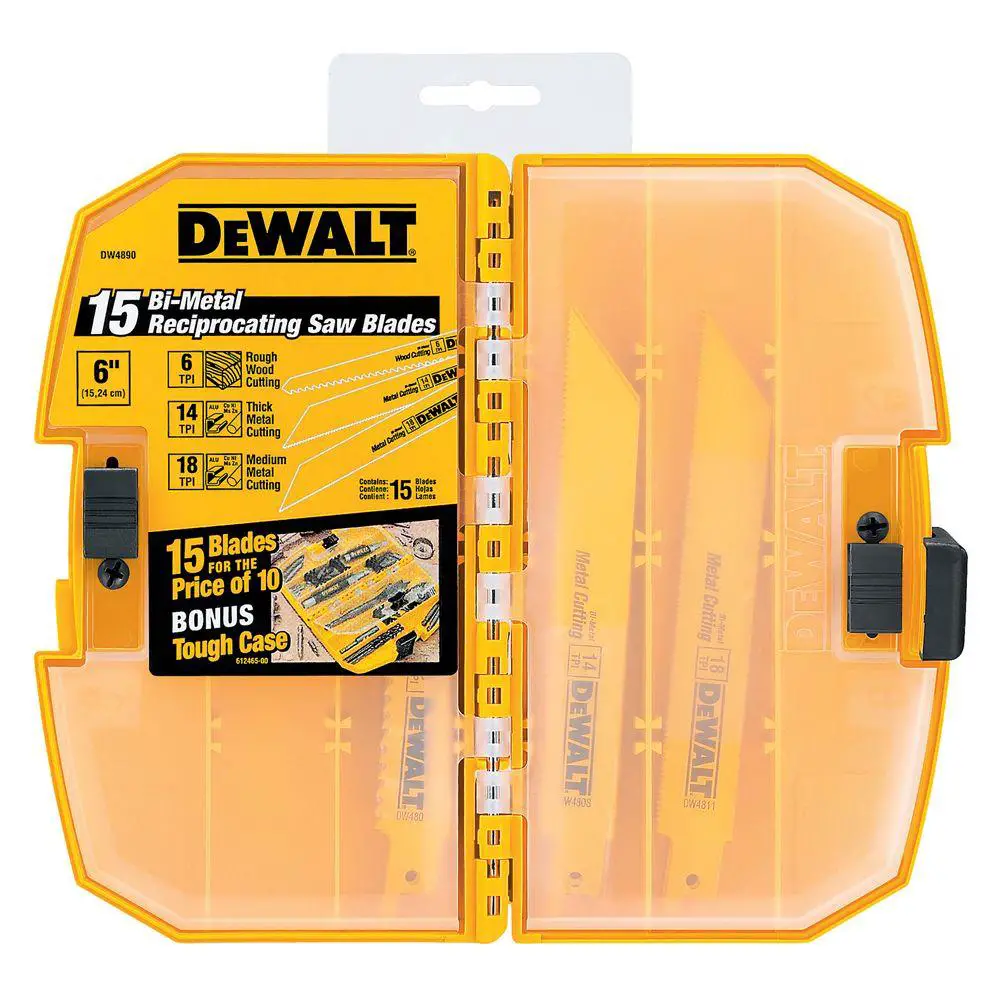 DEWALT DW4890 Bi-Metal Reciprocating Saw Blade Set DEWALT DW4890 Bi-Metal Reciprocating Saw Blade Set
