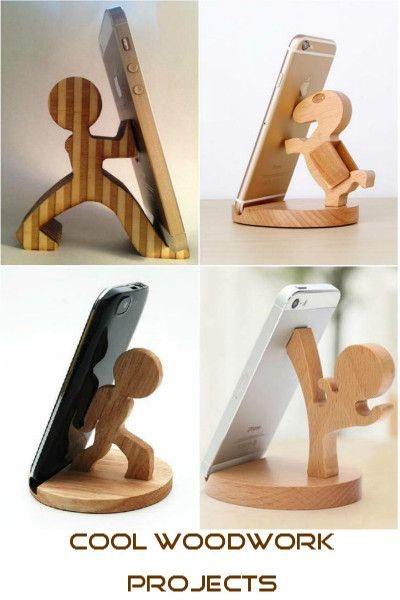 Wooden Mobile Holder