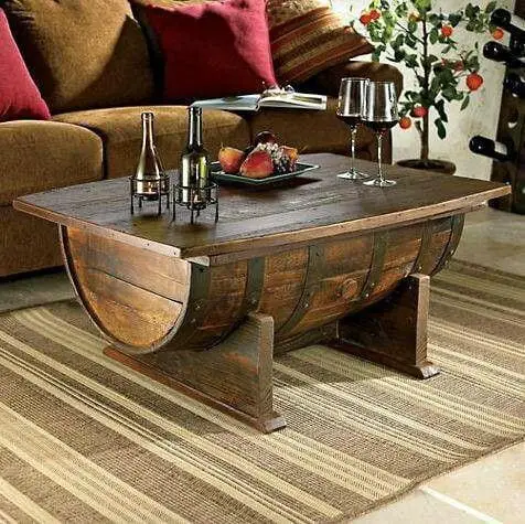 Whiskey Barrel Coffee Table