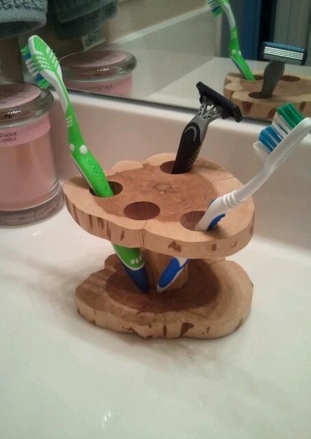 Four Holes Tooth Brush Holder