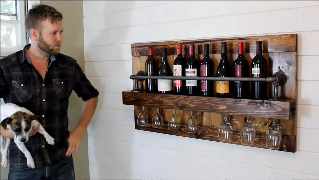 The Industrial Wine Rack Project Diy Project