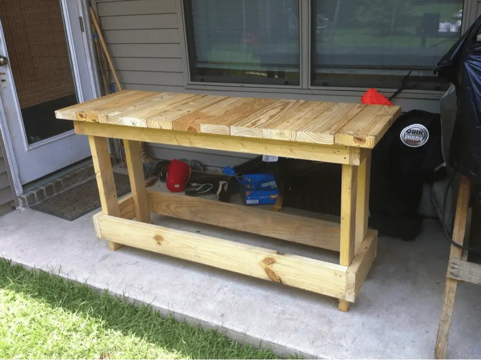 Free Simple-to-build Workbench Woodworking Plan