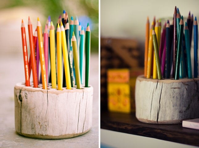 Rustic Pencil Holder