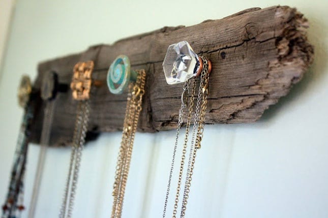 Wood Necklace Holder