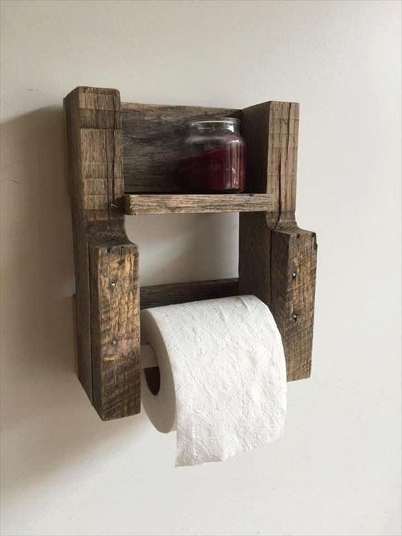 Diy Pallet Toilet Paper Holder