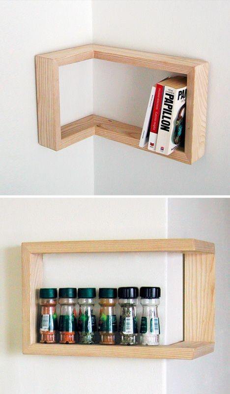 25 Small Wood Projects That Can Be Done Within A Few Hours Cut The - 16 small corner wall shelf