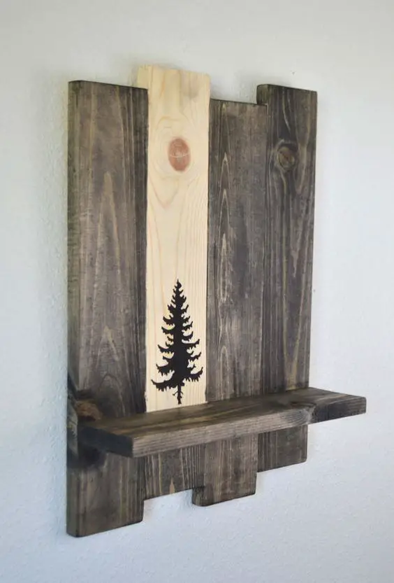 Rustic Wood Shelf