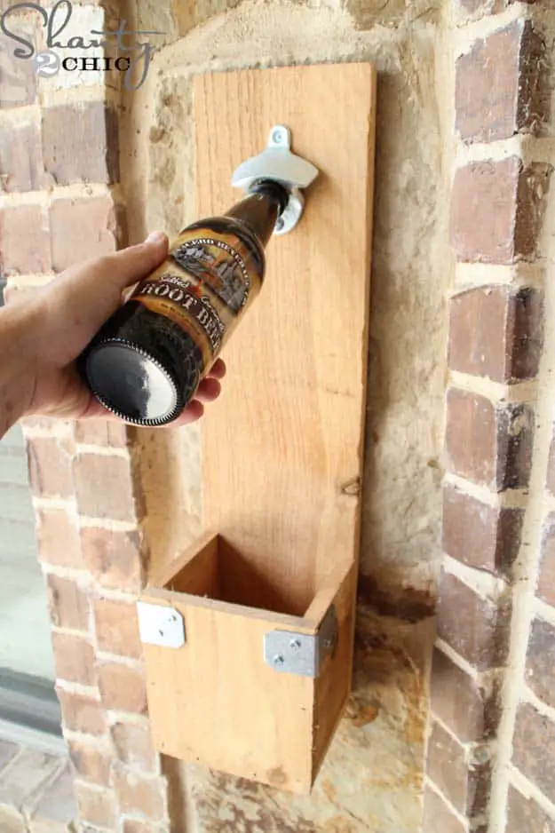 Wooden bottle opener project