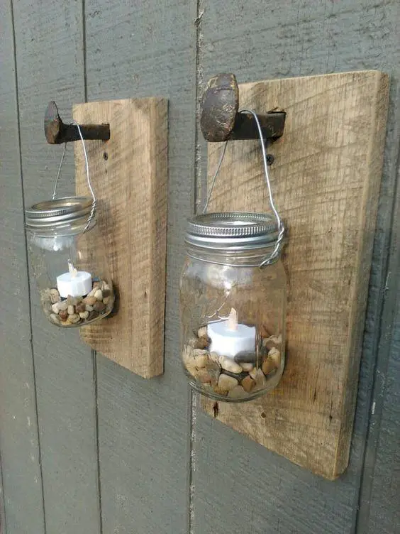 Wood Lantern Holders