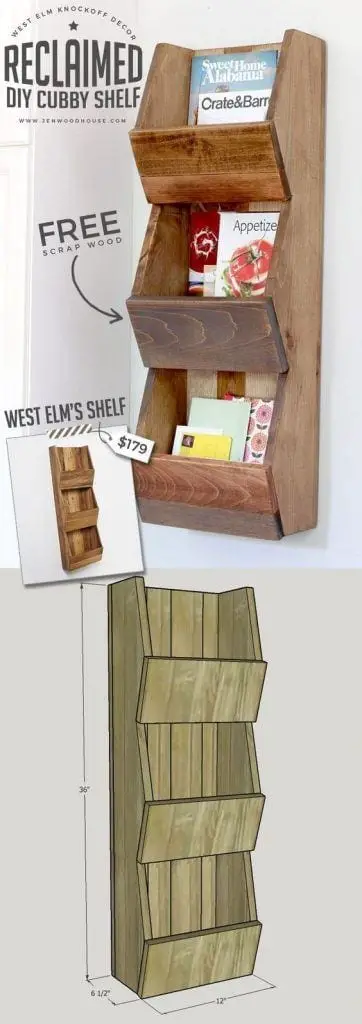 Diy West Elm-Inspired Wall Cubby Shelf