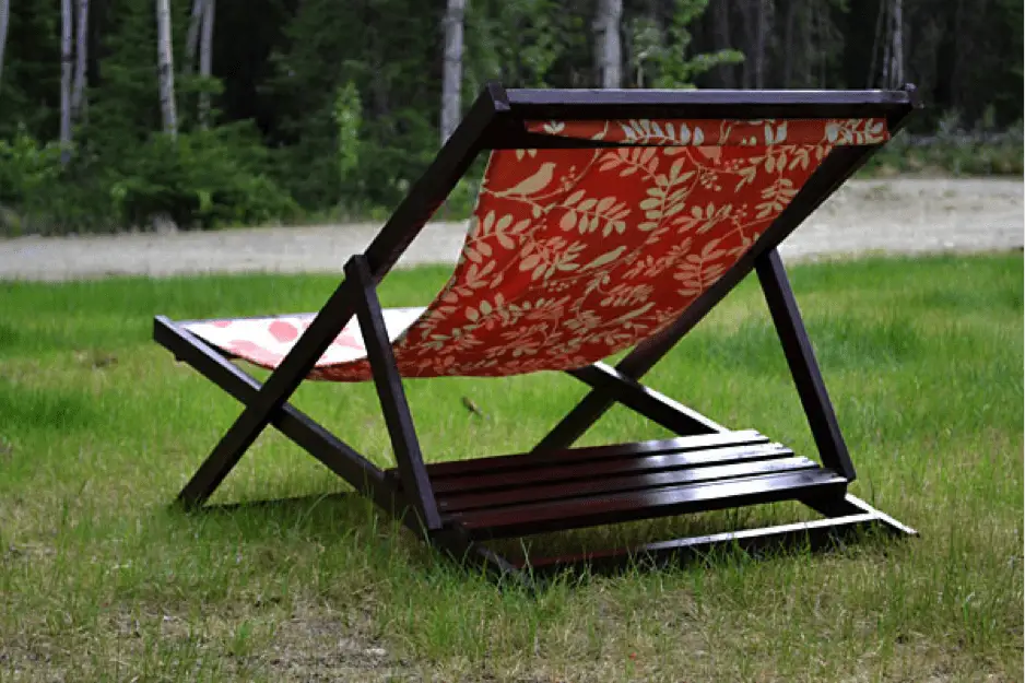 Wood Folding Sling Chair