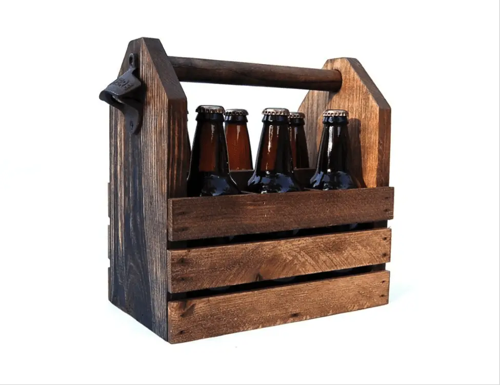 Wood Beer Bottles Crate