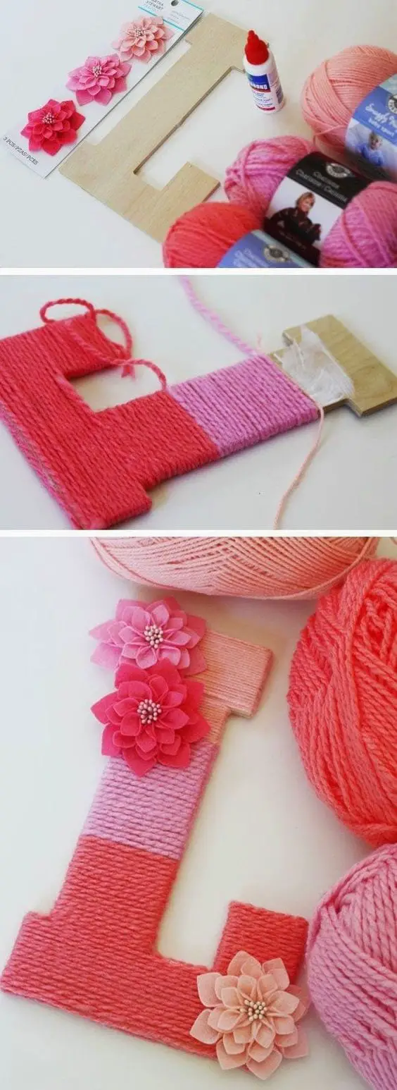 Yarn Wrap Letter