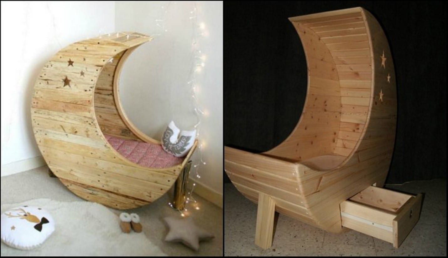 20 Moon Shaped Baby Cradle