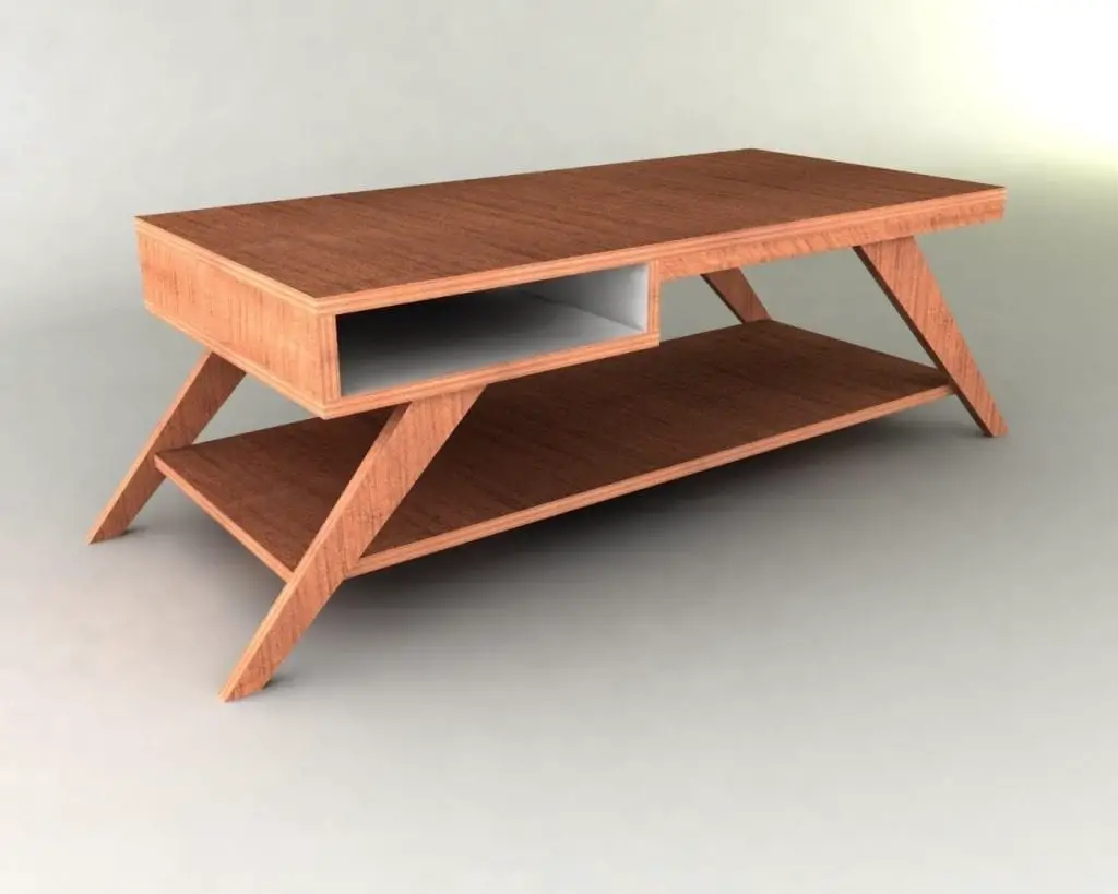 Stylish Wooden Table With Drawer