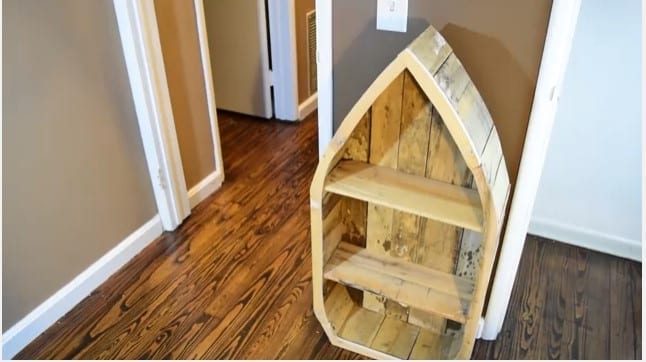 How To Make A Wood Boat Shelf From Reclaimed Pallet Diy Project