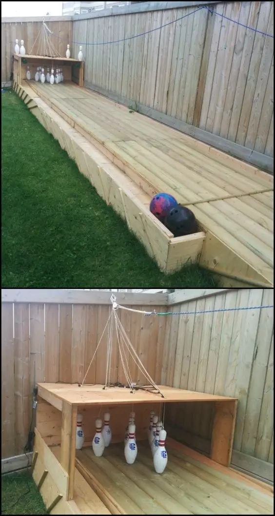 23 Build A Backyard Bowling Alley