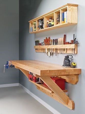 24 Wall Mounted Workbench