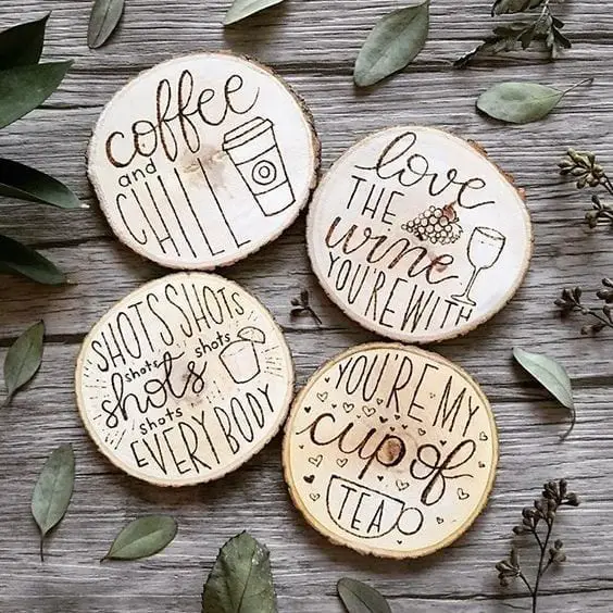 small wood slices for crafts