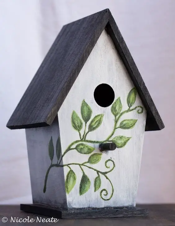 3 Painted Birdhouse