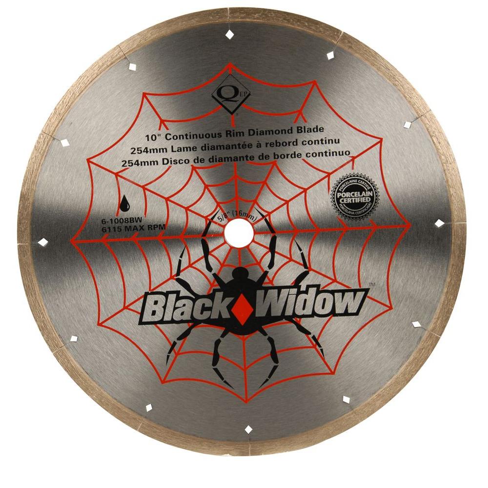 Qep 6-7008Bw 7-Inch Black Widow Micro-Segmented Rim Diamond Blade, 5-8-Inch Arbor
