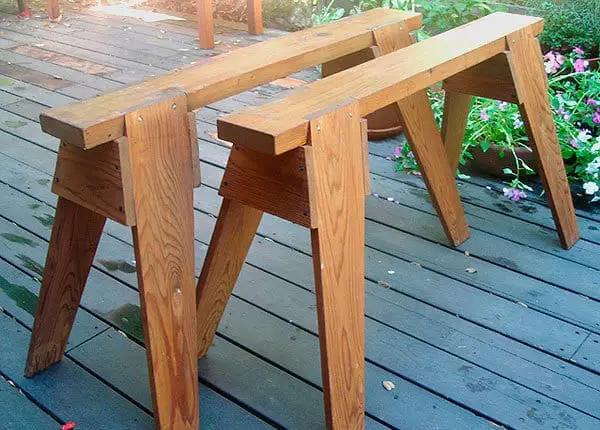 Classic And Stylish Diy Sawhorse Plan By Fine Woodworking