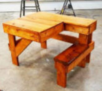 L Shaped Diy Shooting Bench With Seat