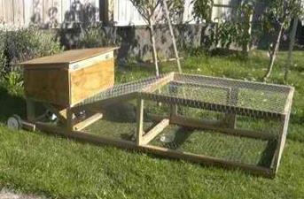 Rabbit Hutch And Tractor In One