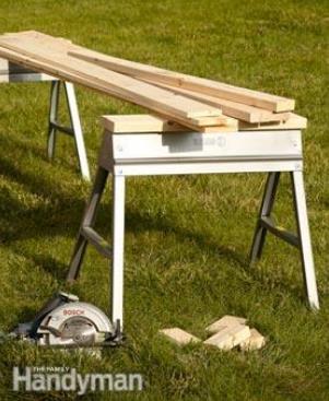 Space Saving Sawhorse