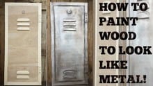 How To Make Wood Look Like Metal