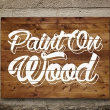 How to Paint Letters on Wood