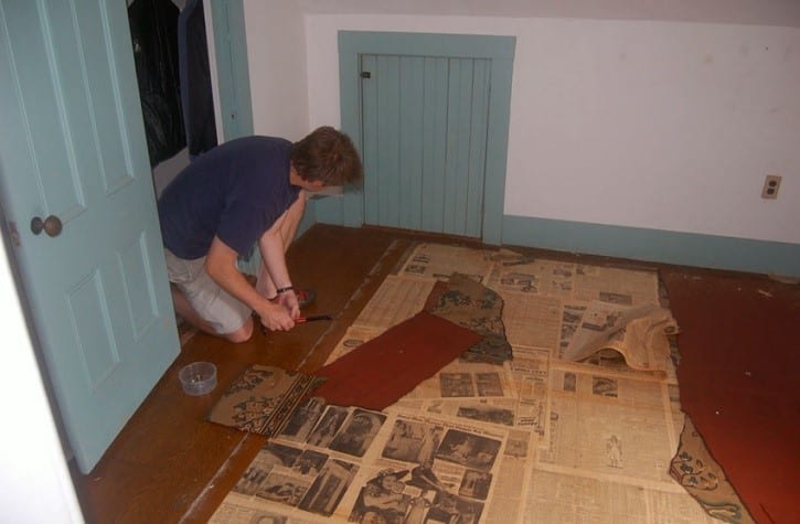 How To Remove Linoleum From Wood Floor, Removing Sheet Vinyl Flooring