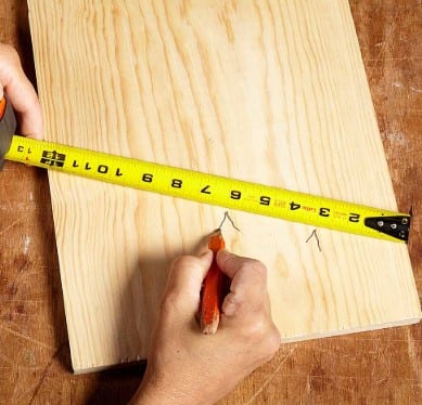 Measure And Sand Wood