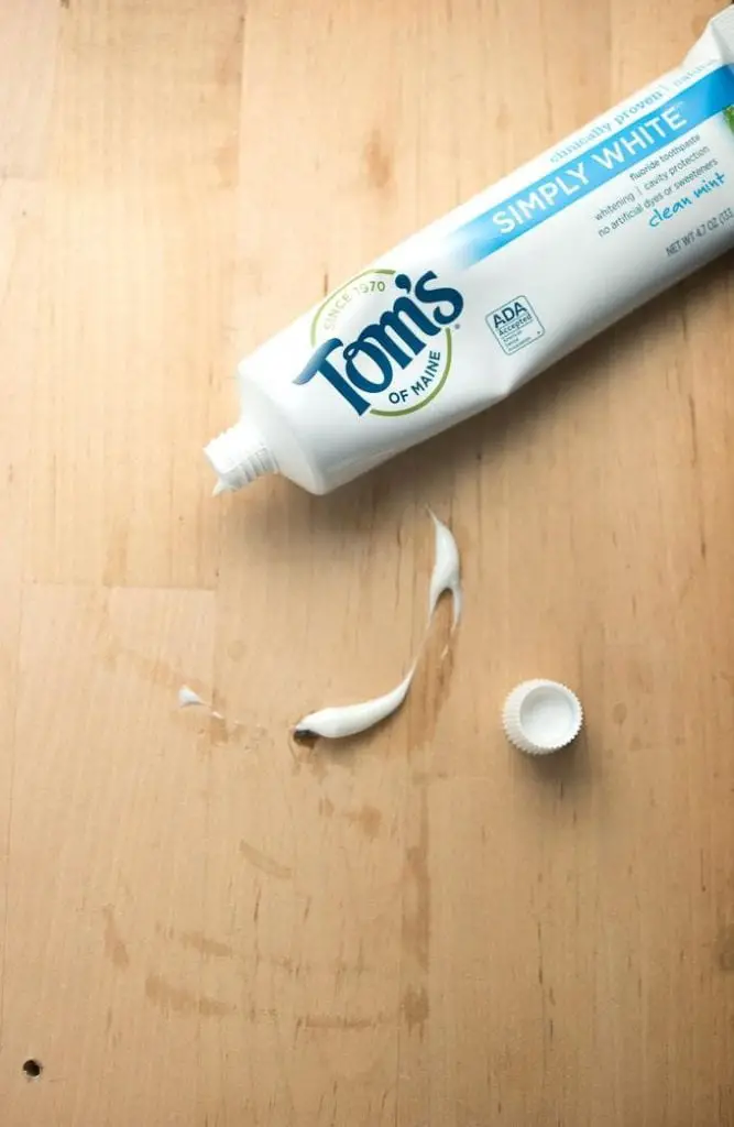 Remove Scratches And Marks With Toothpaste Step 1