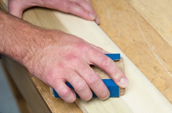 Sanding With A Contoured Sanding Block