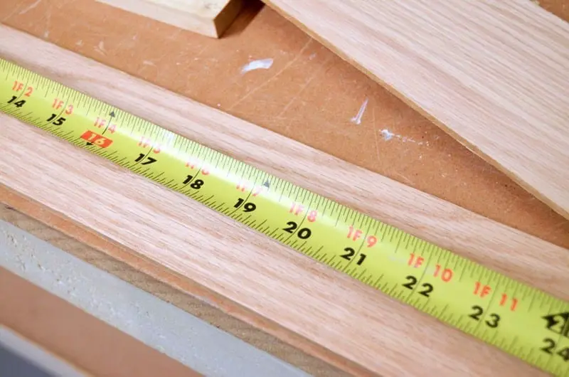 Step 1 Measure The Wood With A Tape Measure