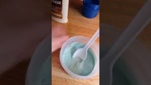 Step 1 Pour White Wood Glue Into A Bowl Add Food Coloring And Liquid Detergent