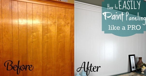 how to sand wood paneling before painting