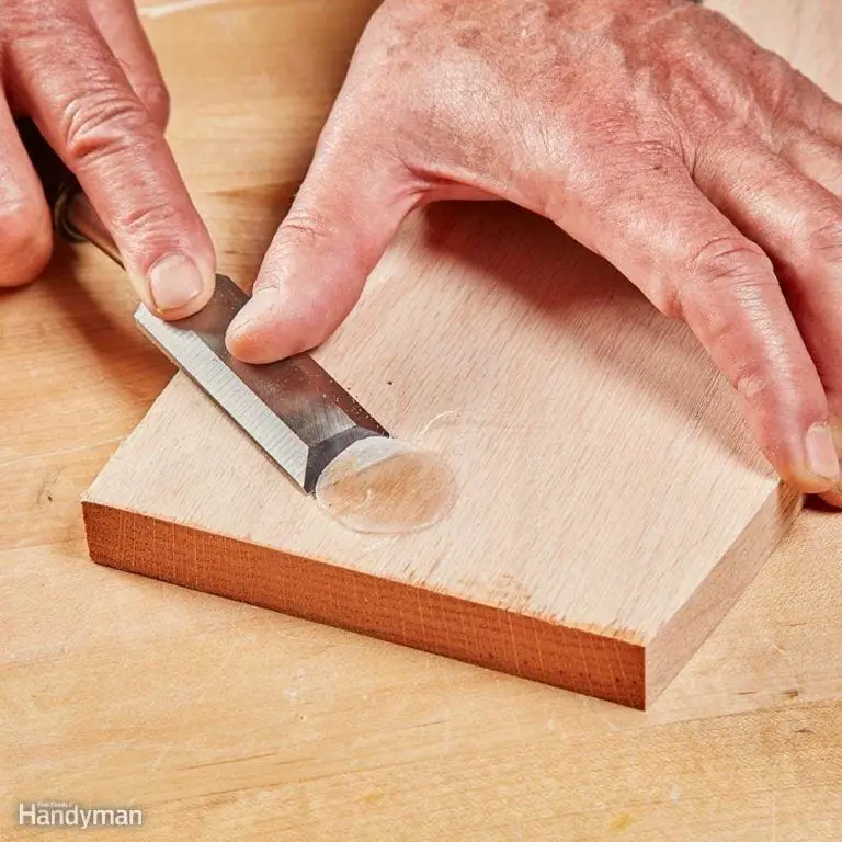 Use A Chisel To Reduce Smaller Amounts Of Glue 1