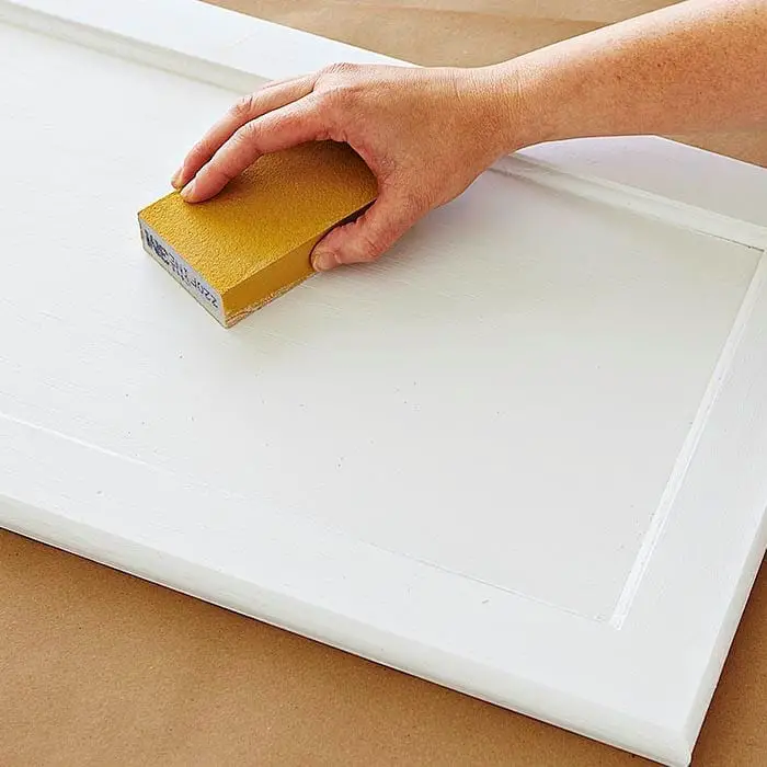 Use Sandpaper To Remove Dried Paint