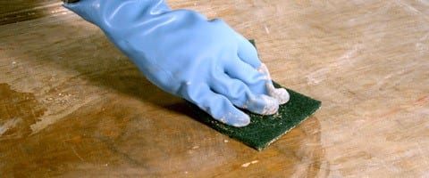 Remove Residue Paint By Using Sandpaper 1